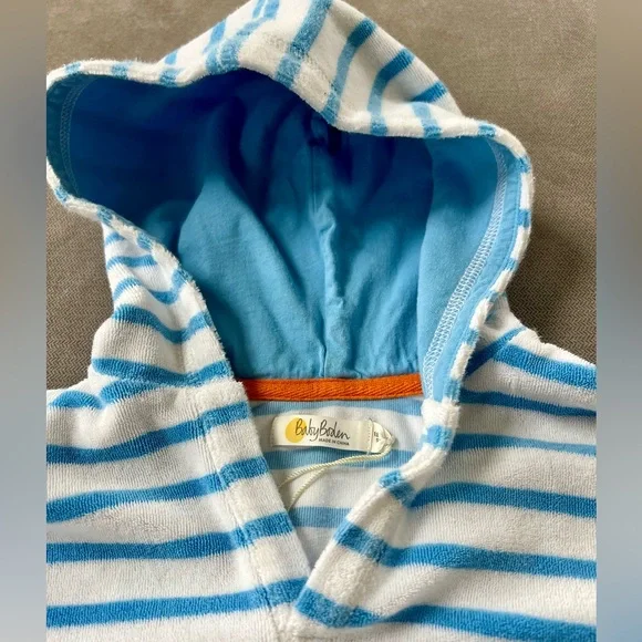 Mini Boden Terry Hooded Pool Coverup, 18-24m - Picture 3 of 4